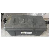 Vintage fishing electronics and sportsmanï¿½s trunk