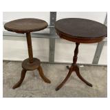2 round side tables