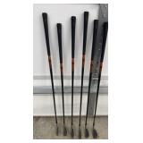 6 Taylormade left handed golf clubs