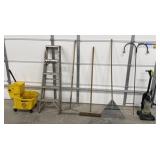 Hand tools, step ladder, and more