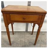 Electric Singer sewing machine and stool