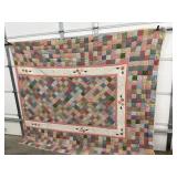 Hand stitches quilt