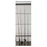 4 fishing poles