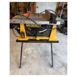 Dewalt 10" table saw and stand