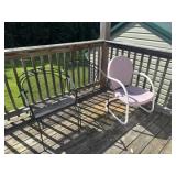 Three deck chairs
