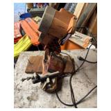 Electric chainsaw sharpener with extra disc