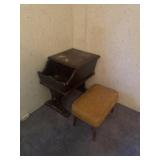 End table and footstool