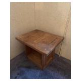 Small wooden end table