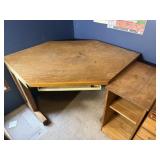Corner desk and cabinet