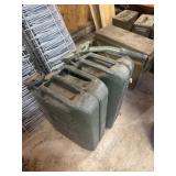 Metal Gasoline Cans (2)