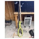 2 can hooks and set of log tongs