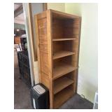 Wooden bookshelf