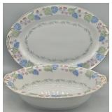 Maywood Made in Occupied Japan Oval Bowl & Platter