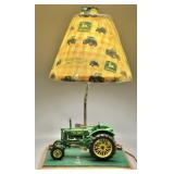 Custom Crafted John Deere Tractor Table Lamp