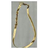 14k Gold Herringbone Bracelet