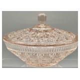 Windsor Pink Glass Candy Dish