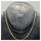 14k Gold Herringbone Necklace