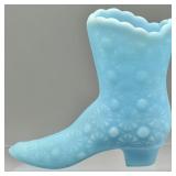Fenton Art Glass Daisy & Button Shoe