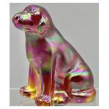 Fenton Carnival Glass Dog Figurine
