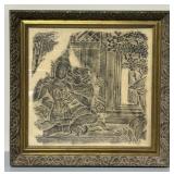 Mid 20th Century Thai Temple Rubbing - SEE DESC