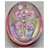 Fenton Pink Opalescent Trinket Box