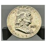 1959-D Franklin Silver Half Dollar - 90% Silver