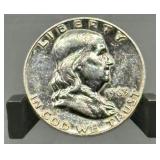1963-D Franklin Silver Half Dollar - 90% Silver
