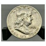 1953-D Franklin Silver Half Dollar - 90% Silver