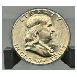 1963-D Franklin Silver Half Dollar - 90% Silver