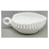 Fenton Heart Shaped Nappy Dish w/Loop Handle