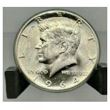 1964 Kennedy Silver Half Dollar - 90% Silver