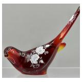 Fenton Bird of Happiness HP & Signed D. Robinson