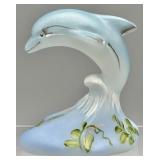 Fenton Dolphin  HP & Signed by D. Frederick