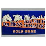 Dr. Hess Stock & Poultry Prep. Metal Sign