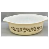 Vintage Pyrex 1.5 Quart Golden Acorn Oval Dish