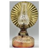 Antique Oil Lamp w/Reflector