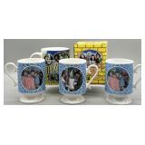 (4) Vintage The Wizard of Oz Mugs