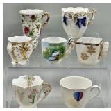 (7) Vintage Porcelain Cups - SEE DESC