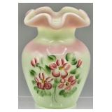 Fenton Rosaline Vase HP by Linda L. Everson