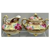 Circa 1900 Handpainted Nippon Sugar & Creamer