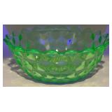 Jeanette Glass Uranium Serving Bowl