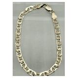 .925 Italy Sterling Silver Link Chain Bracelet