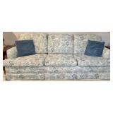 Vintage Floral Upholstered Sofa