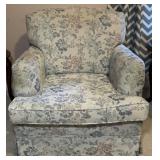 Vintage Floral Upholstered Armchair