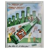 1993 Fresh Up 7up Metal Sign