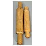 (2) Wood Rolling Pins
