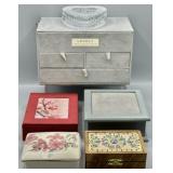 Vintage Jewelry Boxes - SEE DESC