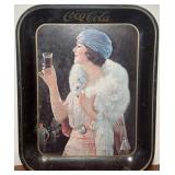 Vintage Coca Cola Gibson Girl Flapper Serving Tray