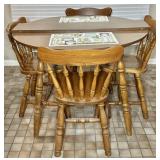 Vintage Kitchen Table and Four Chairs