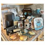 Coffee Themed Decor & Single Serve Coffee Brewer